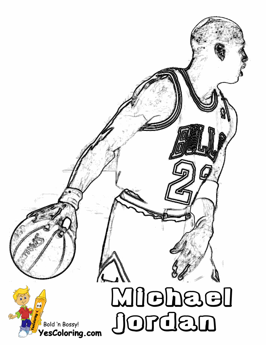 61 Basketball Players Coloring Pages 42
