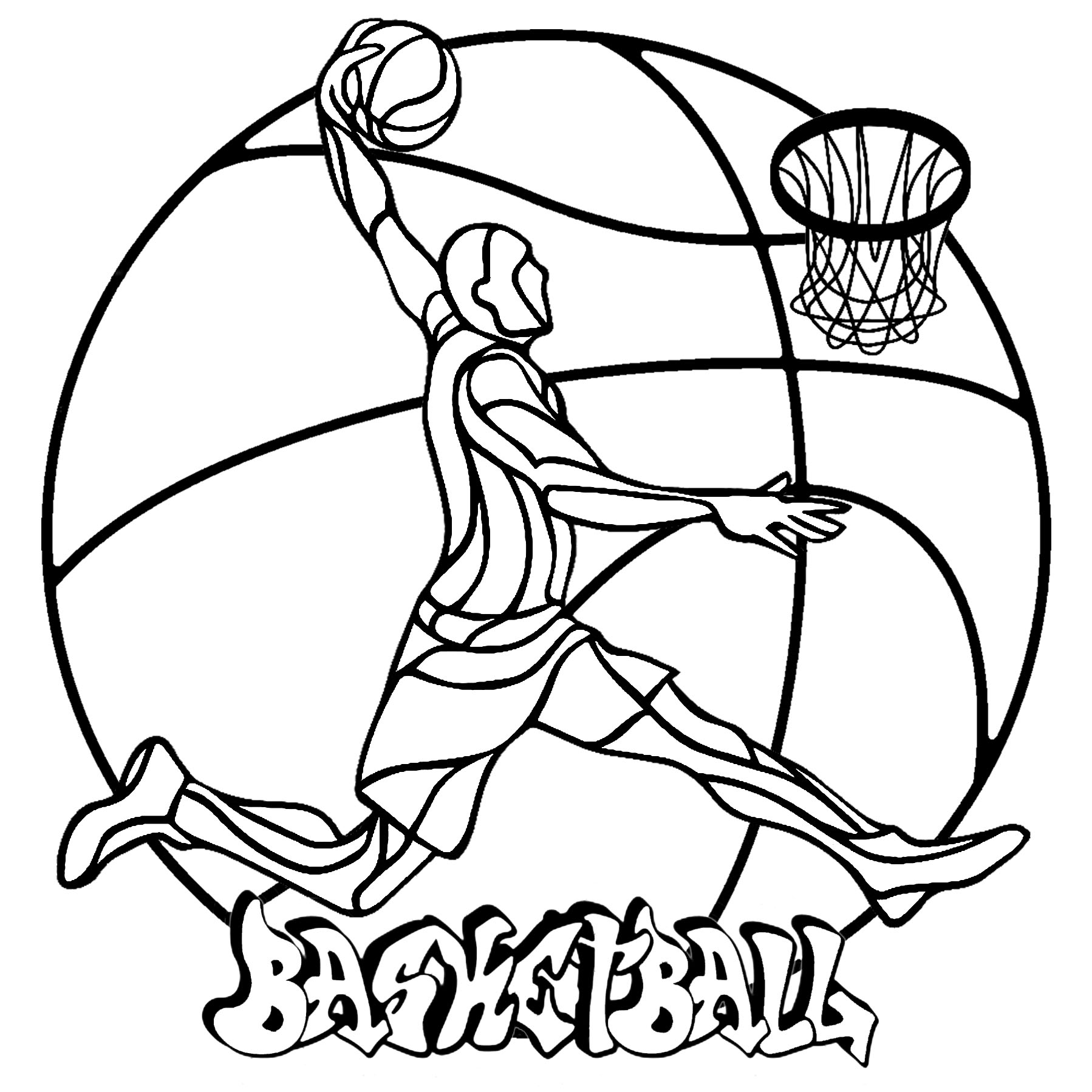 61 Basketball Players Coloring Pages 45