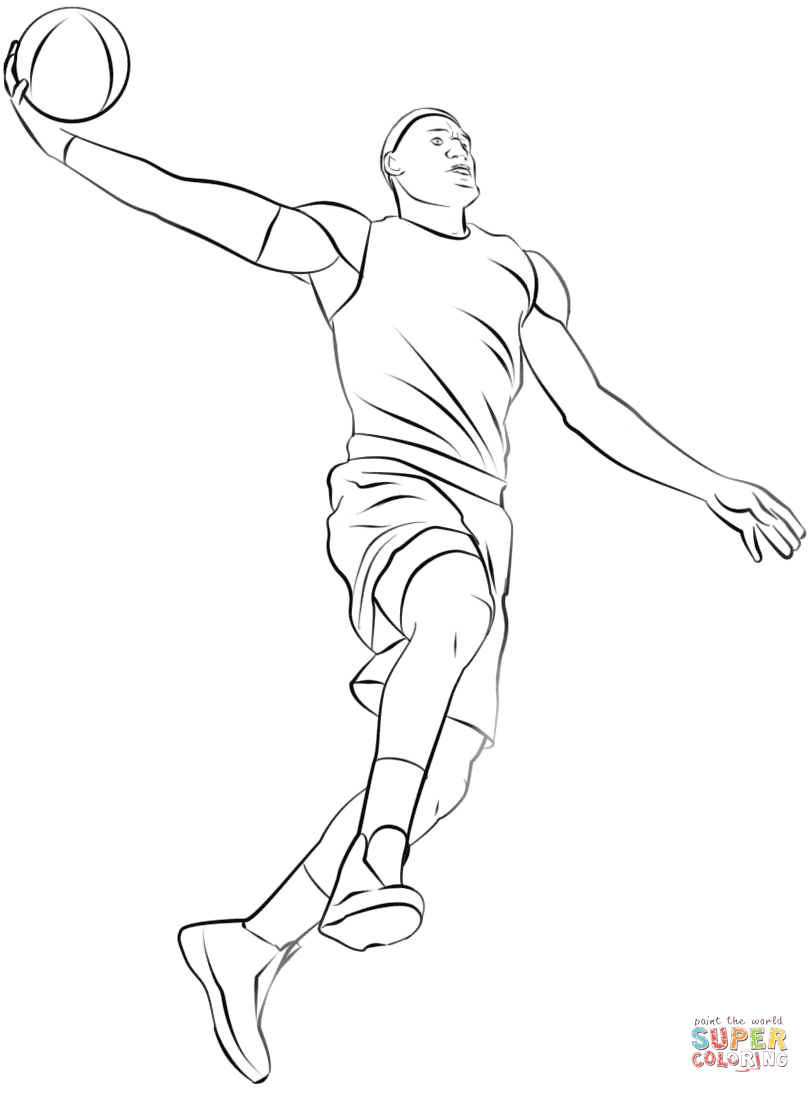 61 Basketball Players Coloring Pages 51