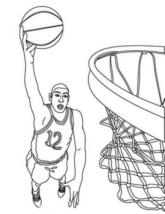 61 Basketball Players Coloring Pages 56