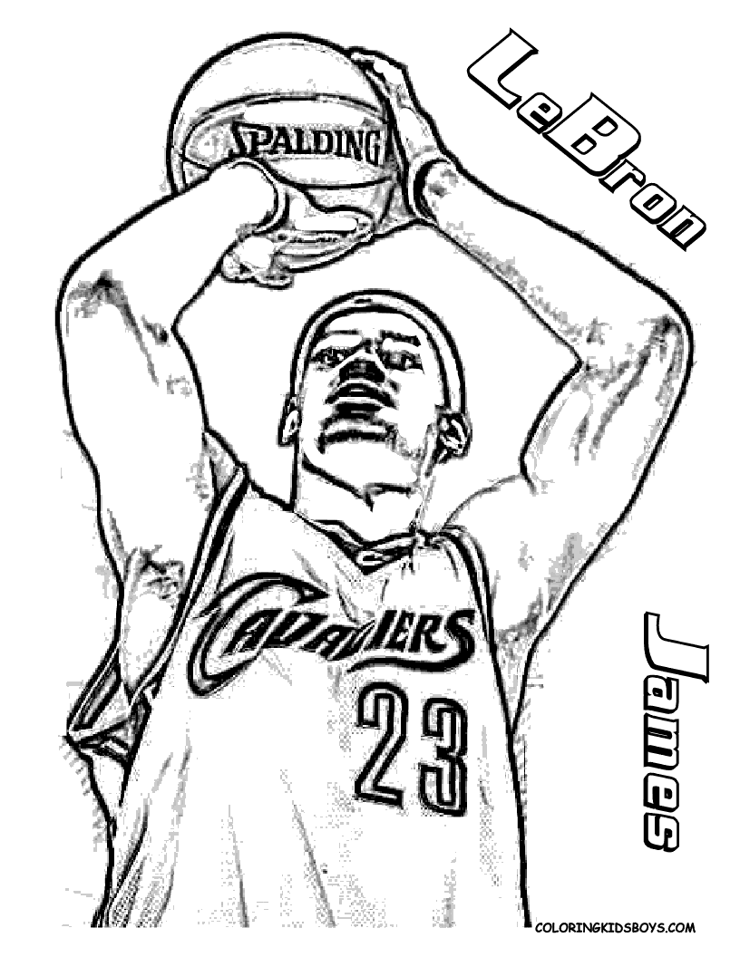 61 Basketball Players Coloring Pages 57