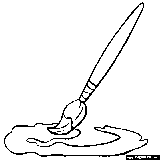63 Paint Brushes Coloring Pages 16
