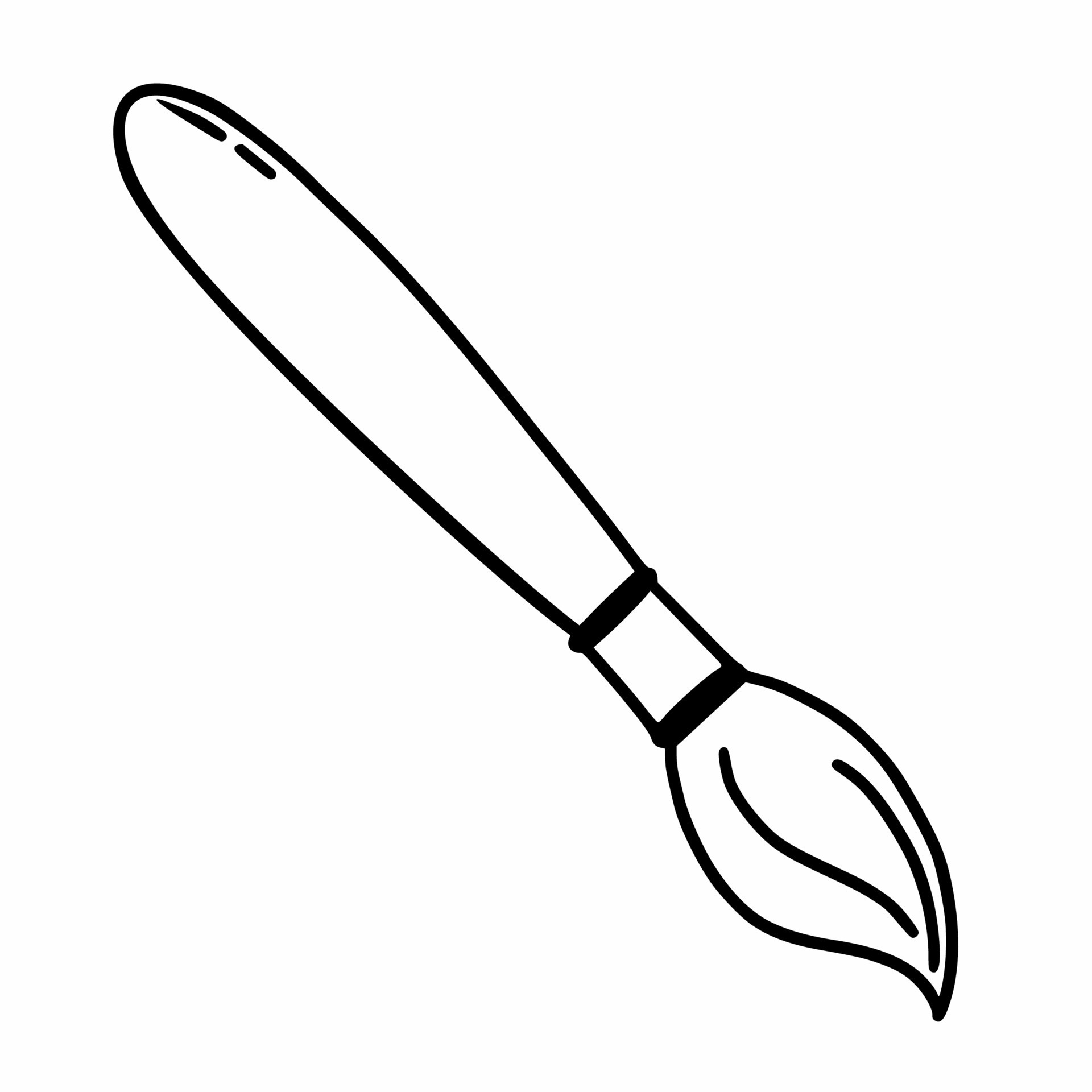 63 Paint Brushes Coloring Pages 17