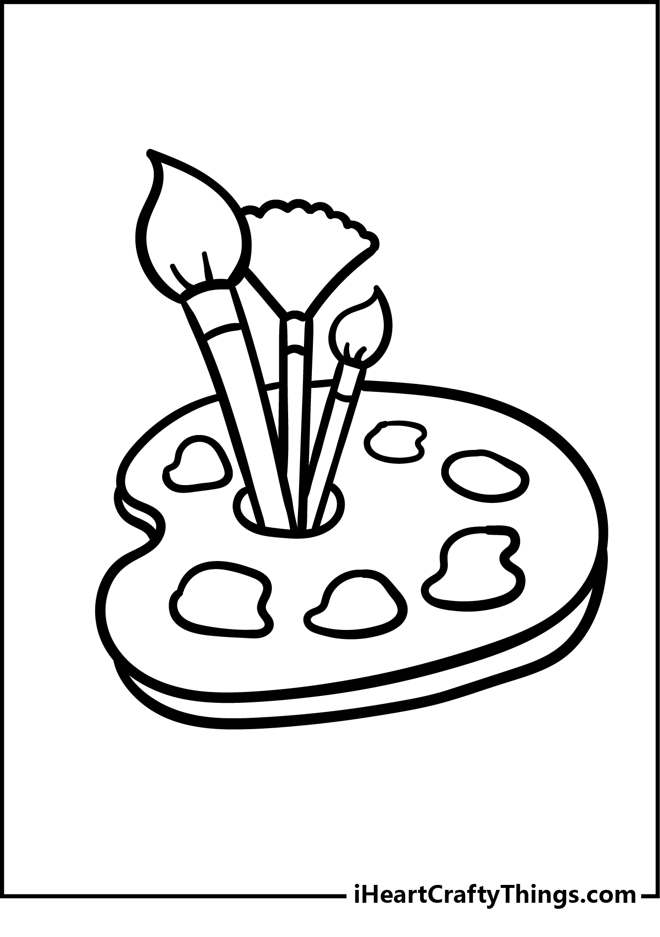 63 Paint Brushes Coloring Pages 23