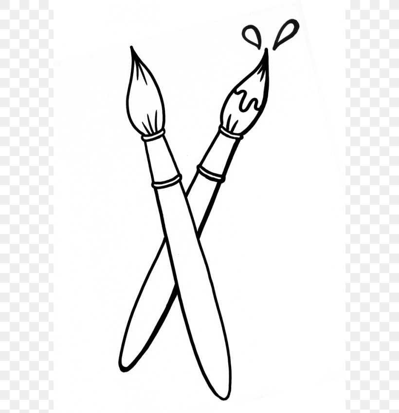 63 Paint Brushes Coloring Pages 24