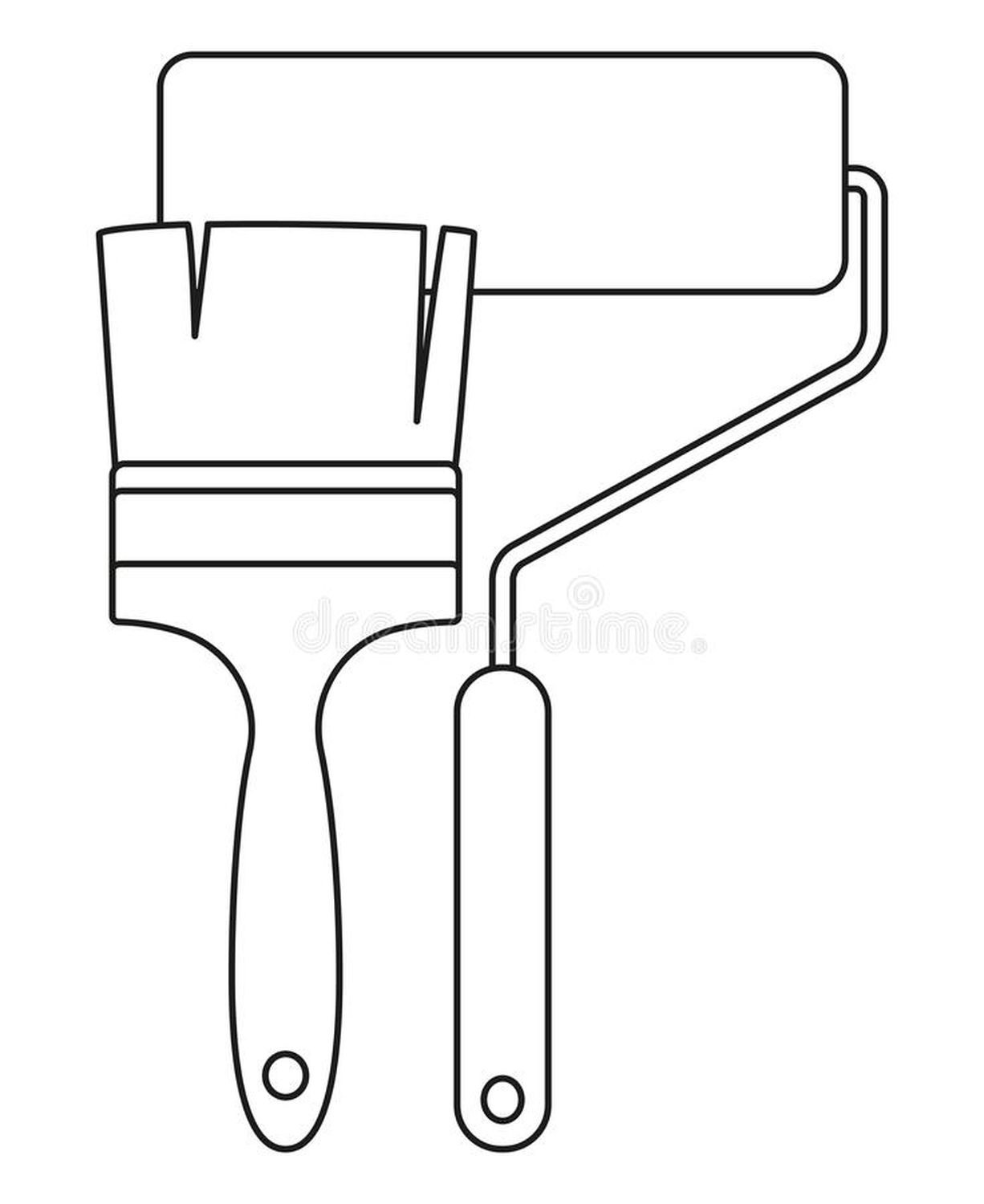 63 Paint Brushes Coloring Pages 28
