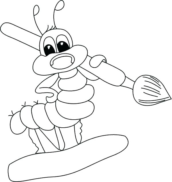 63 Paint Brushes Coloring Pages 33