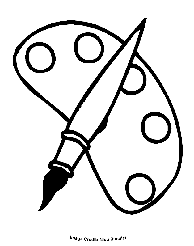 63 Paint Brushes Coloring Pages 34