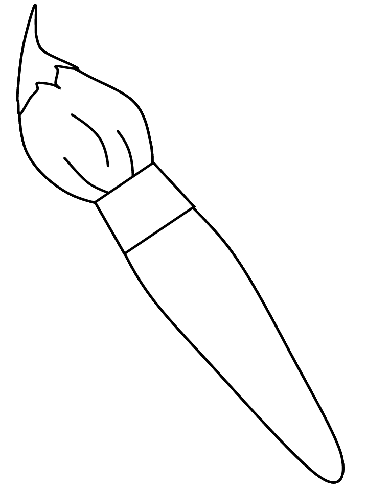 63 Paint Brushes Coloring Pages 37