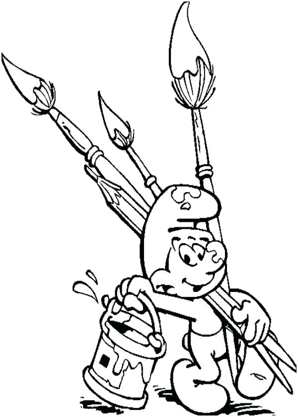 63 Paint Brushes Coloring Pages 40