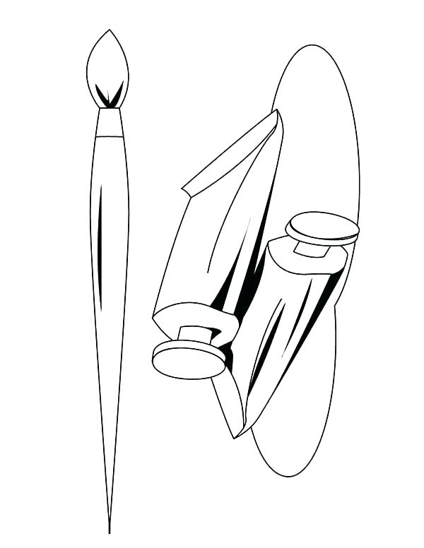 63 Paint Brushes Coloring Pages 42
