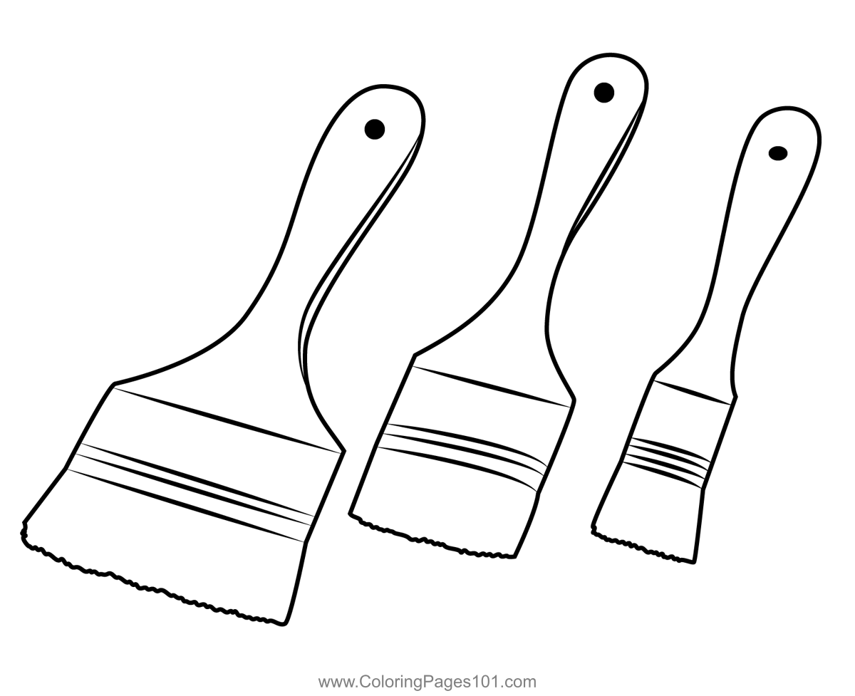 63 Paint Brushes Coloring Pages 5