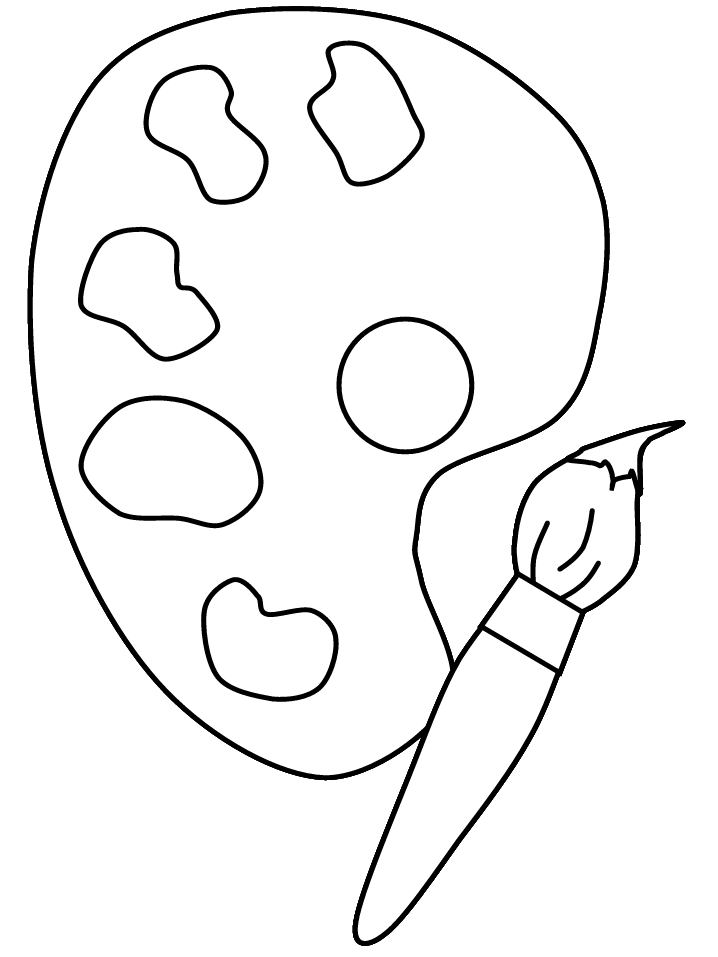 63 Paint Brushes Coloring Pages 58