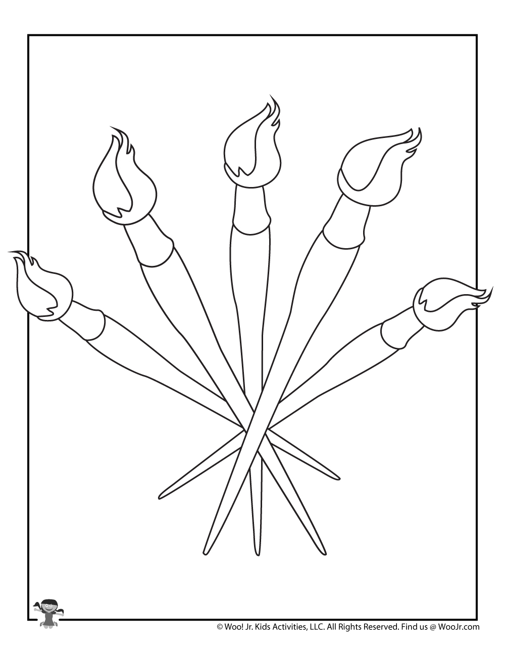 63 Paint Brushes Coloring Pages 6