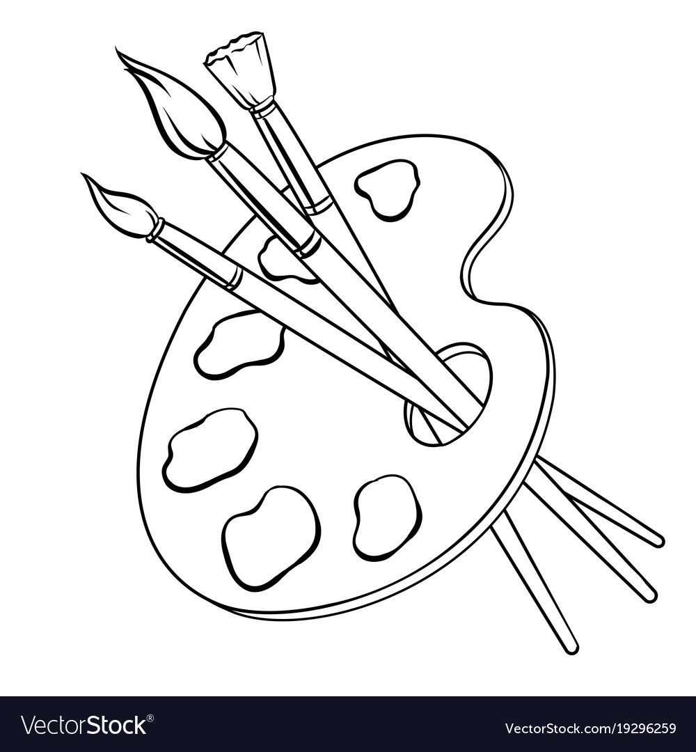 63 Paint Brushes Coloring Pages 61