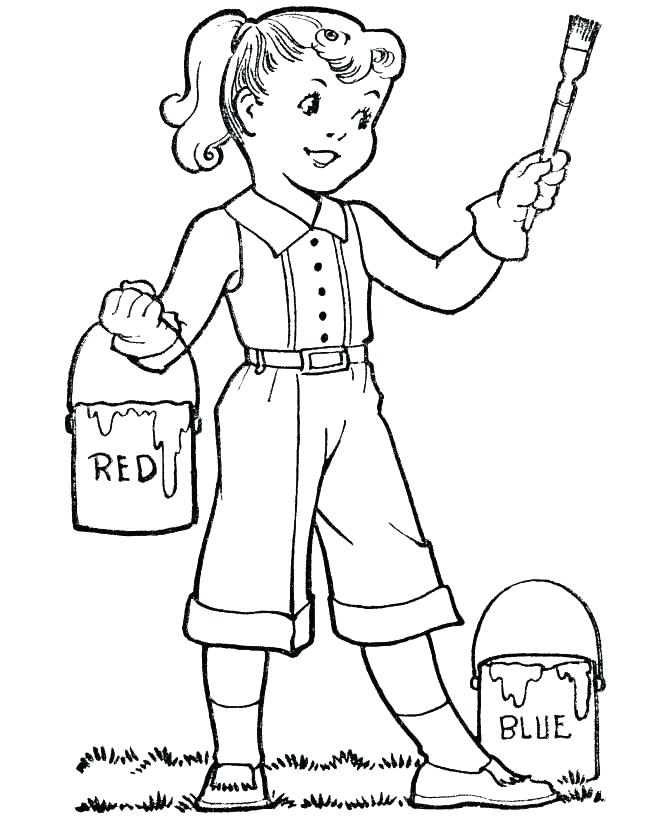 63 Paint Brushes Coloring Pages 65