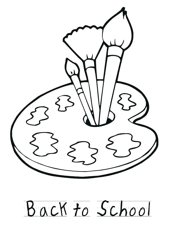 63 Paint Brushes Coloring Pages 9