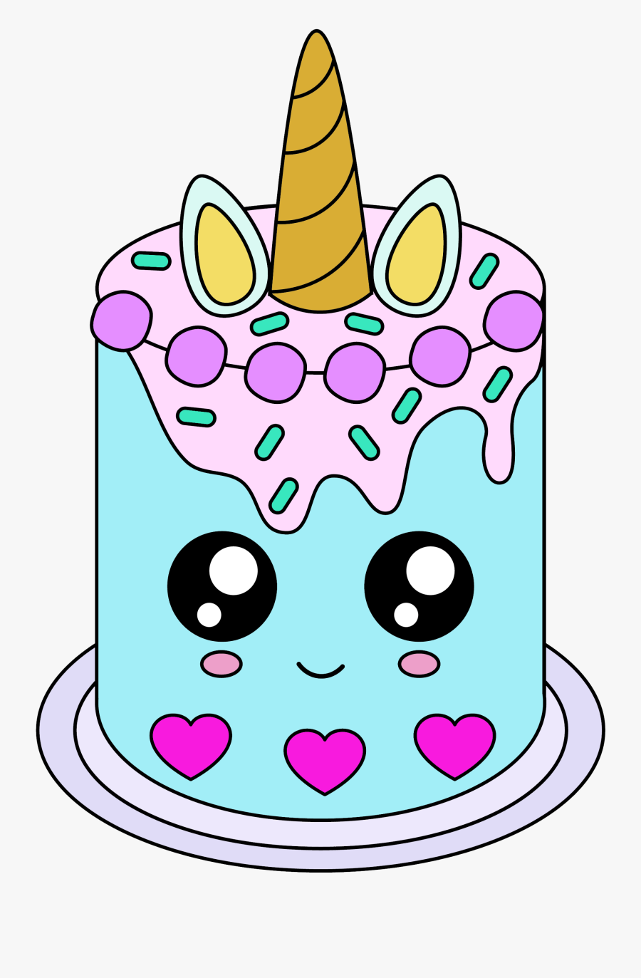 63 Unicorn Cake Coloring Pages 18