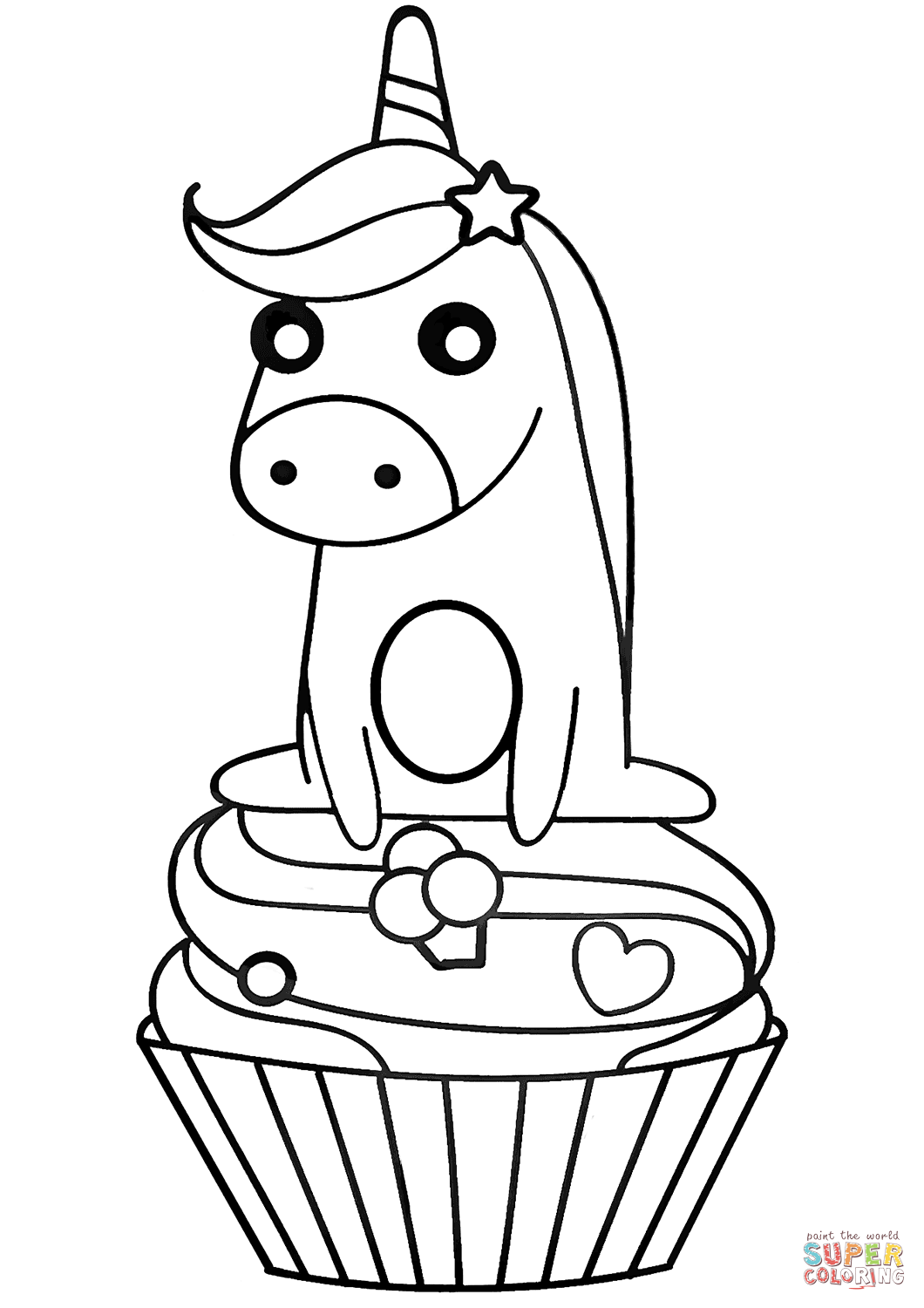 63 Unicorn Cake Coloring Pages 29