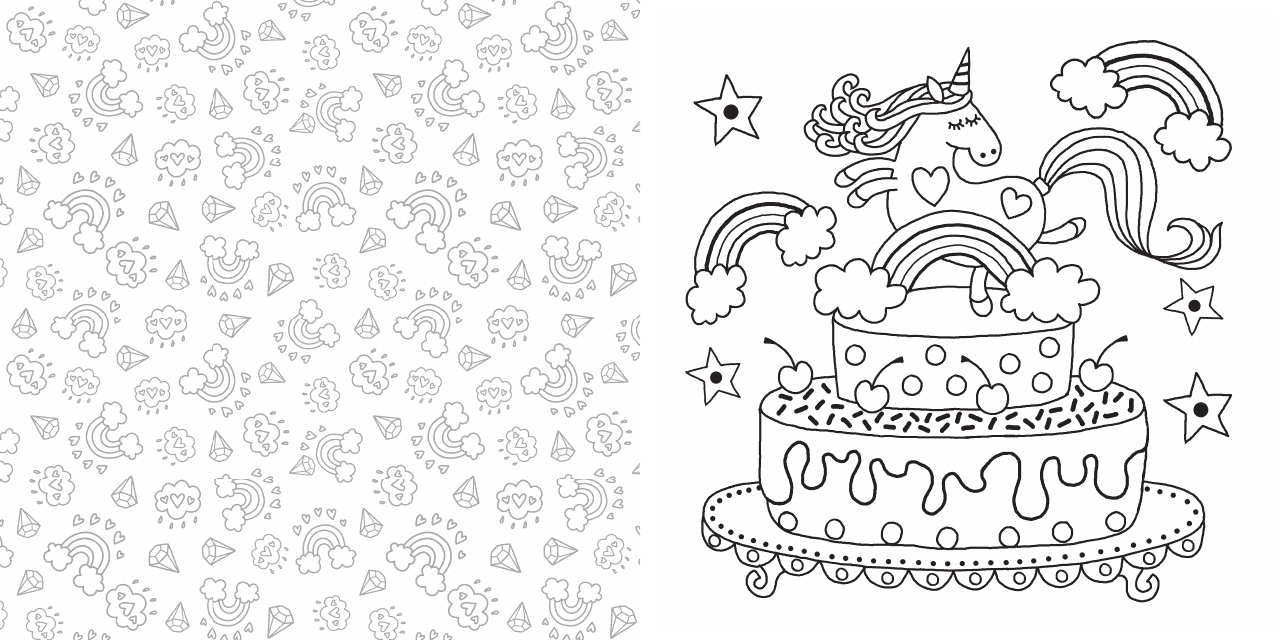 63 Unicorn Cake Coloring Pages 43