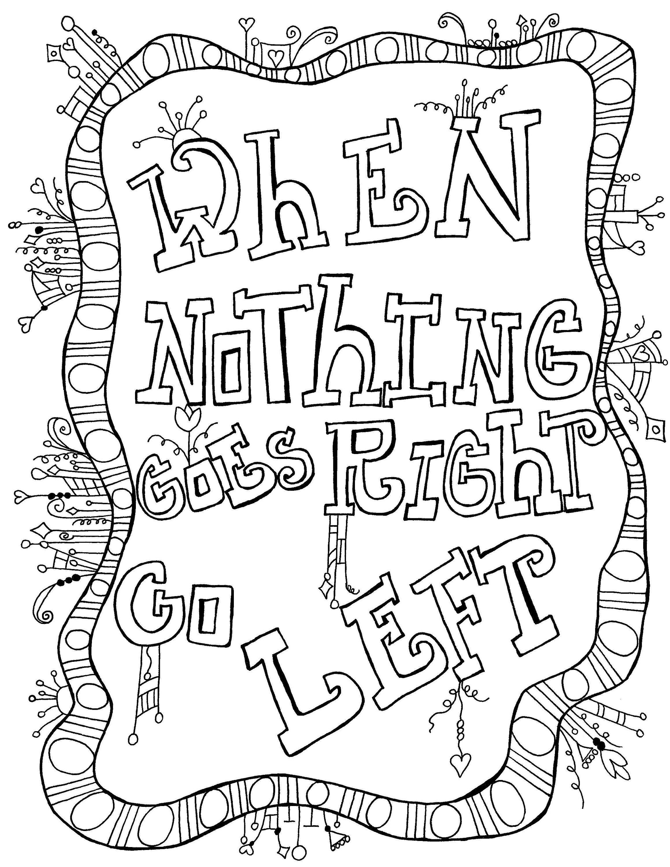 64 Motivational Quotes Coloring Pages 10
