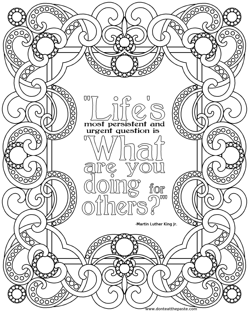 64 Motivational Quotes Coloring Pages 19
