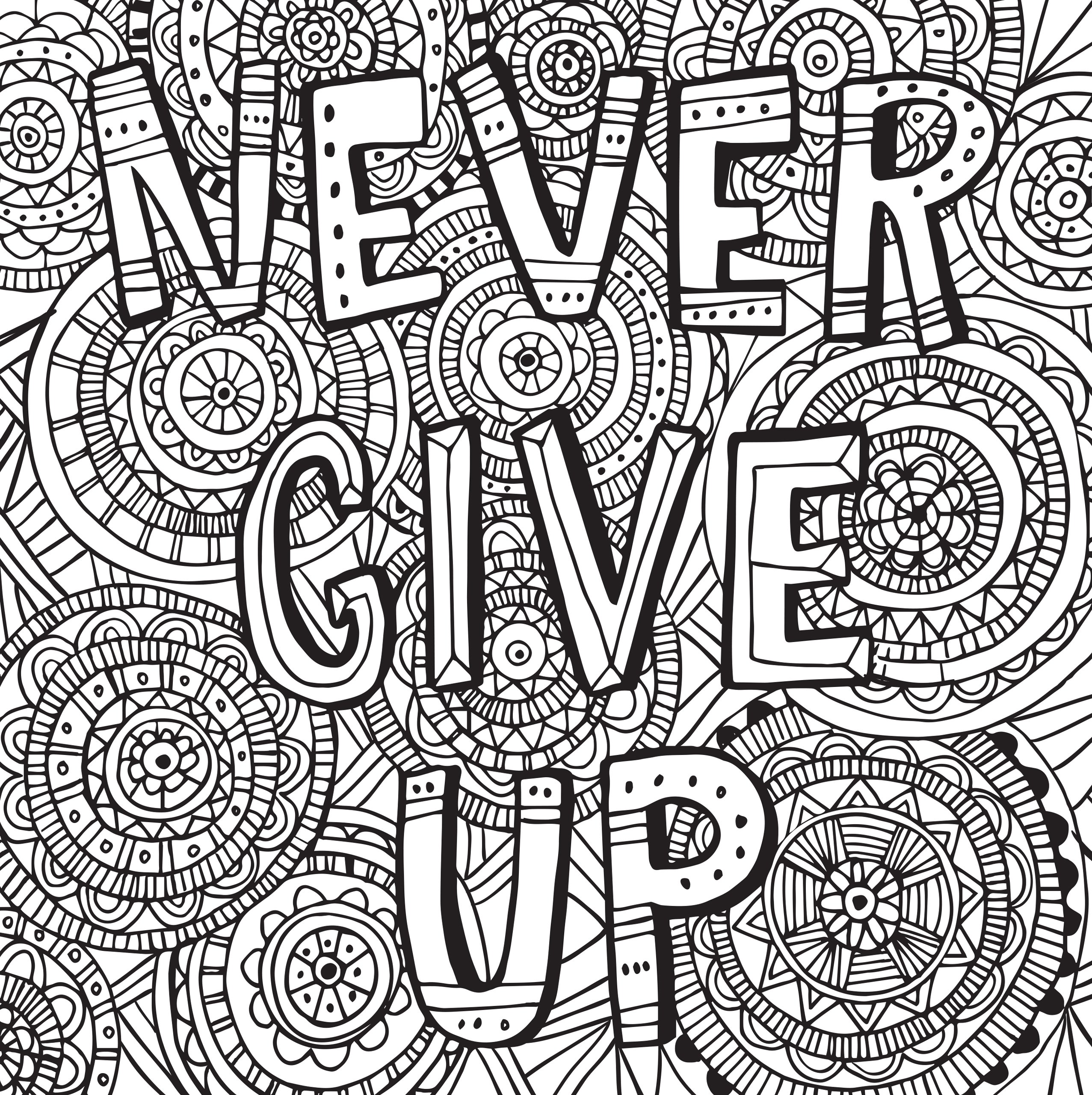 64 Motivational Quotes Coloring Pages 20