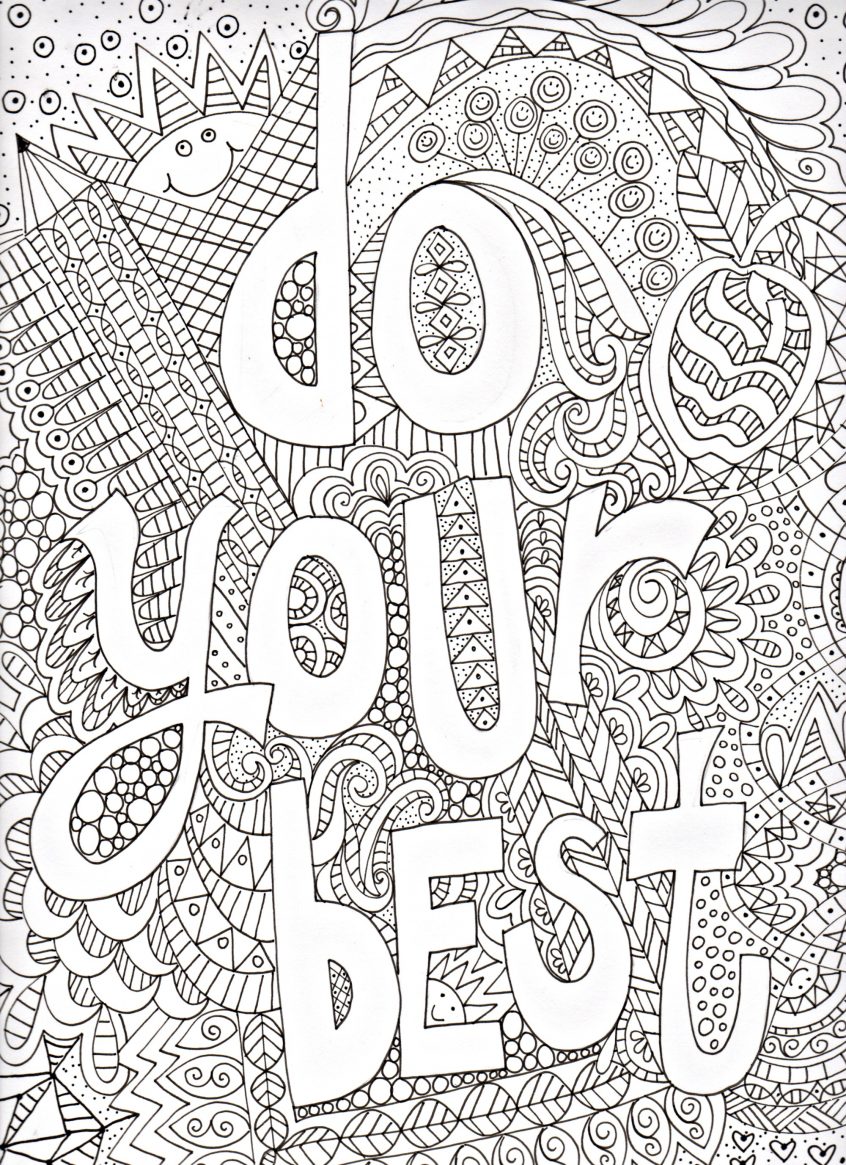 64 Motivational Quotes Coloring Pages 22