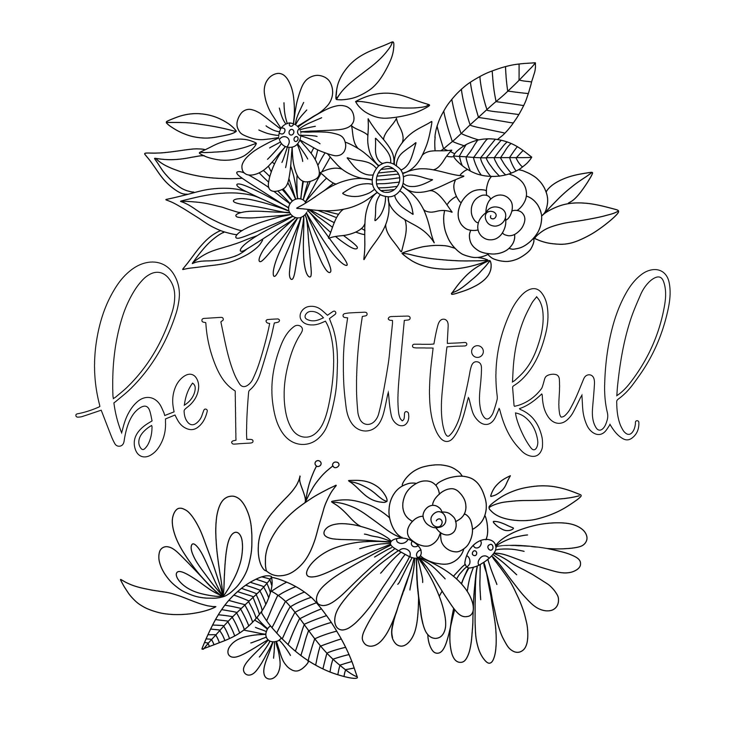 64 Motivational Quotes Coloring Pages 36