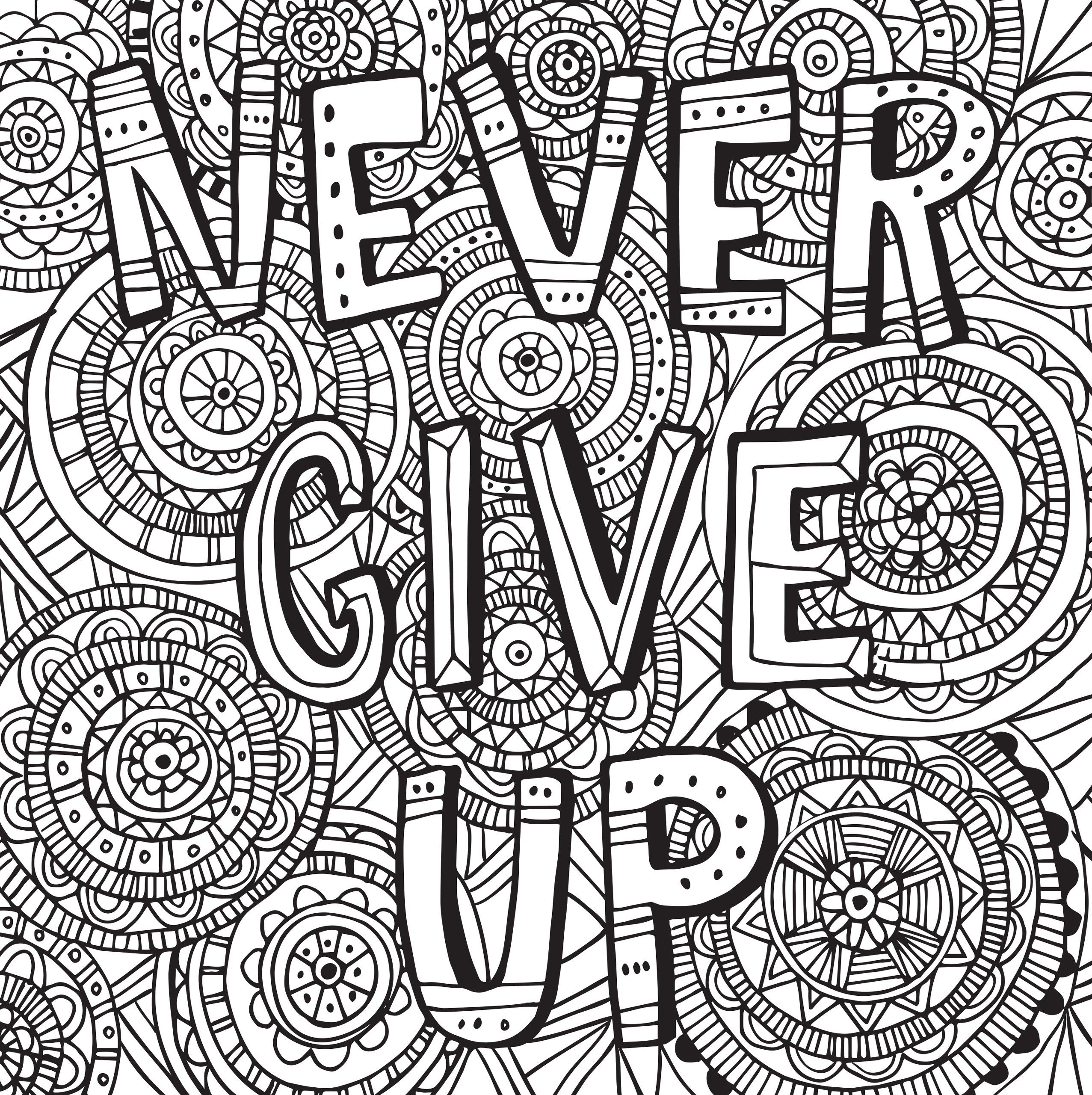 64 Motivational Quotes Coloring Pages 37
