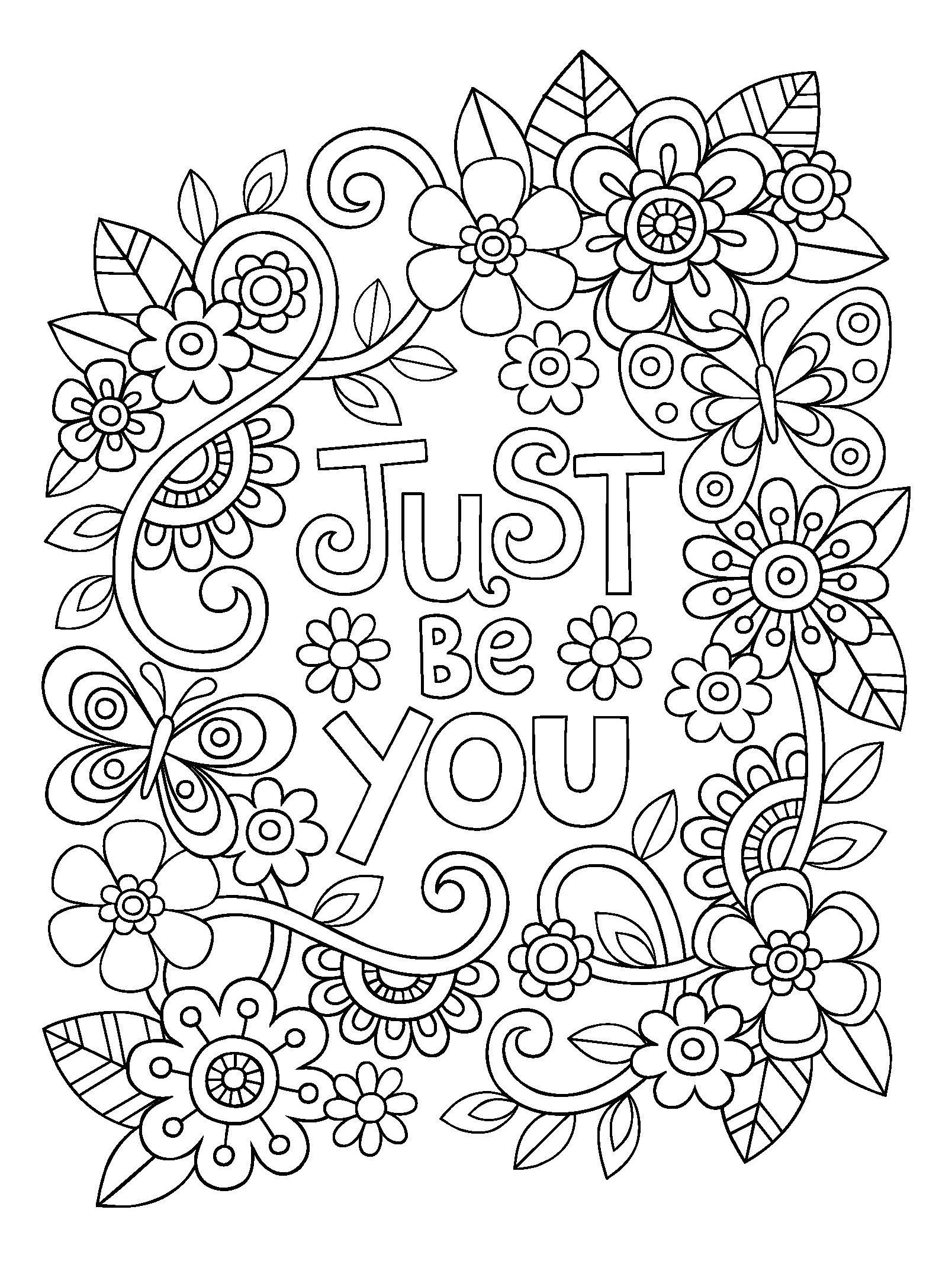 64 Motivational Quotes Coloring Pages 38