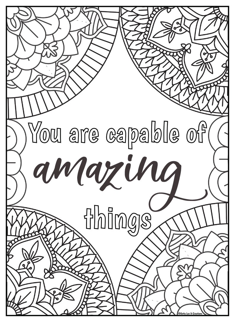 64 Motivational Quotes Coloring Pages 39