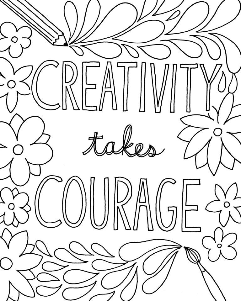 64 Motivational Quotes Coloring Pages 40