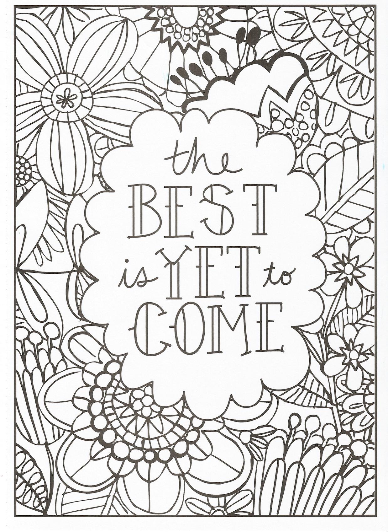 64 Motivational Quotes Coloring Pages 43