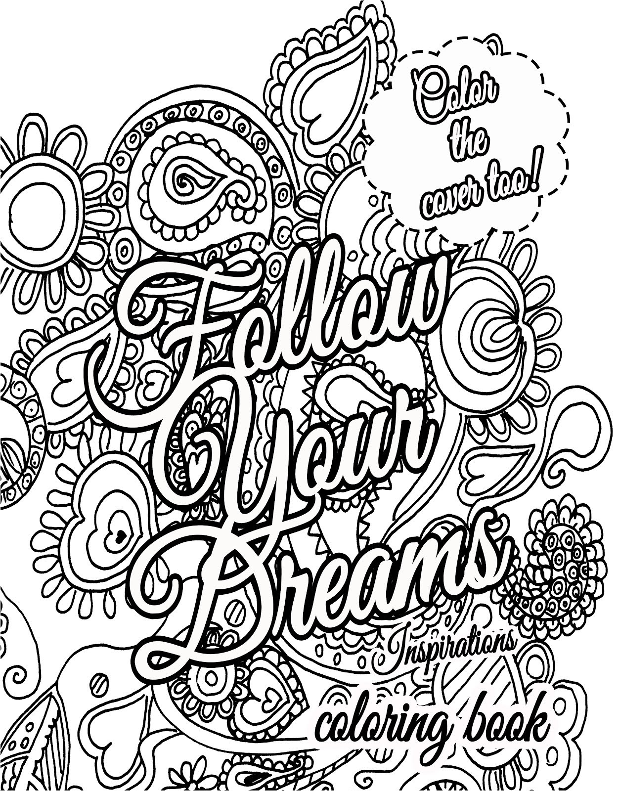 64 Motivational Quotes Coloring Pages 45