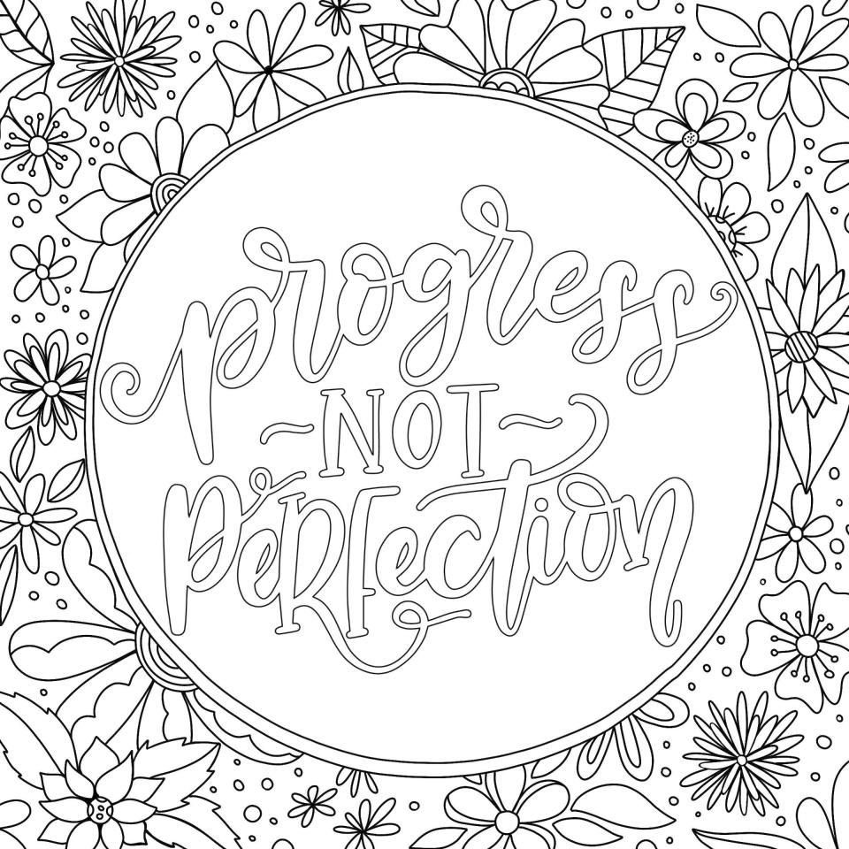 64 Motivational Quotes Coloring Pages 46