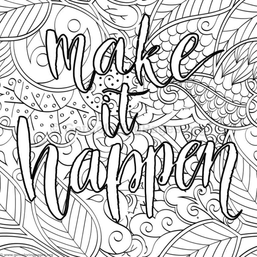 64 Motivational Quotes Coloring Pages 48