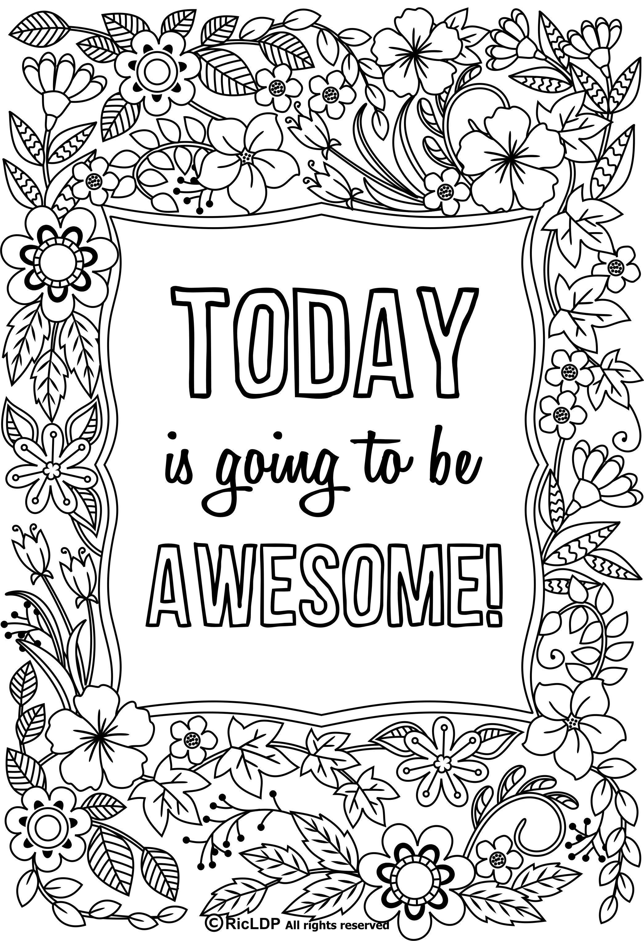 64 Motivational Quotes Coloring Pages 51
