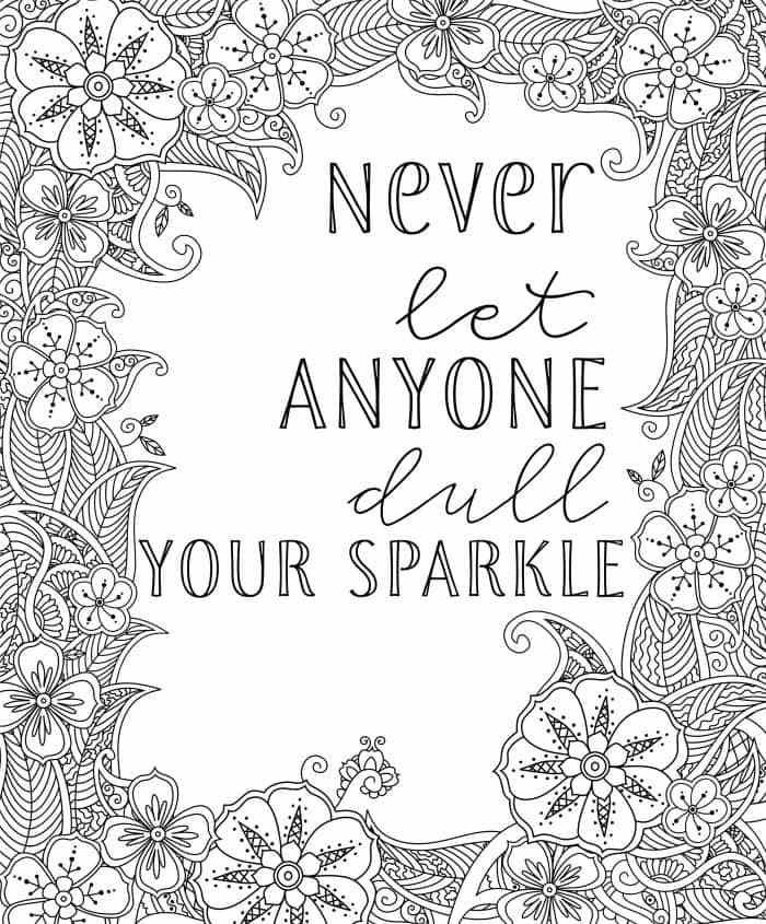 64 Motivational Quotes Coloring Pages 60