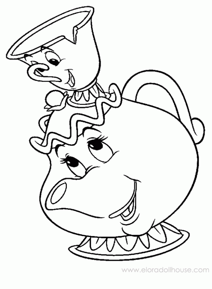 64 Tea Party Coloring Page 39