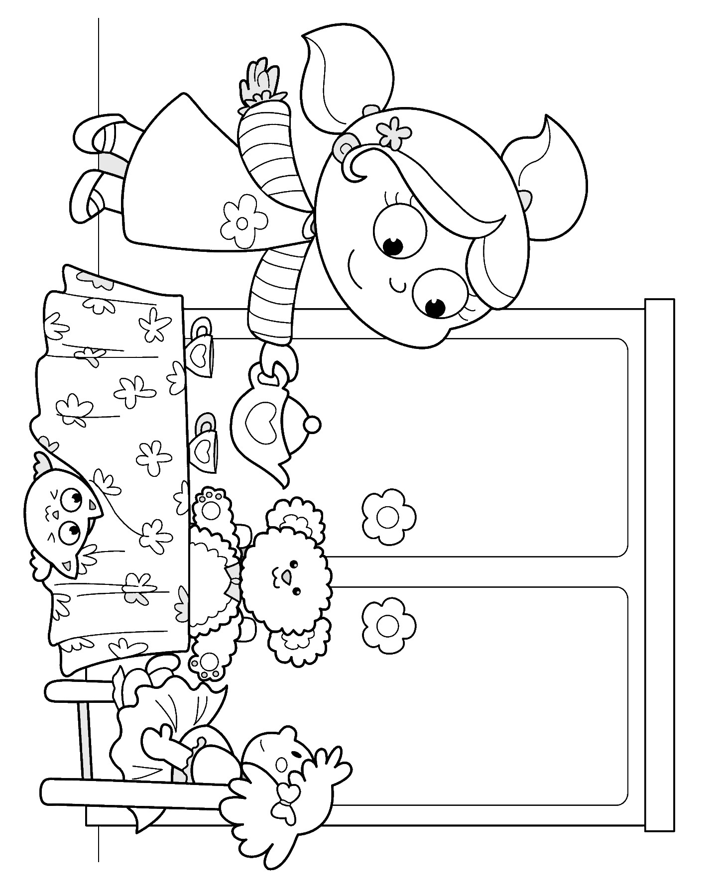 64 Tea Party Coloring Page 56