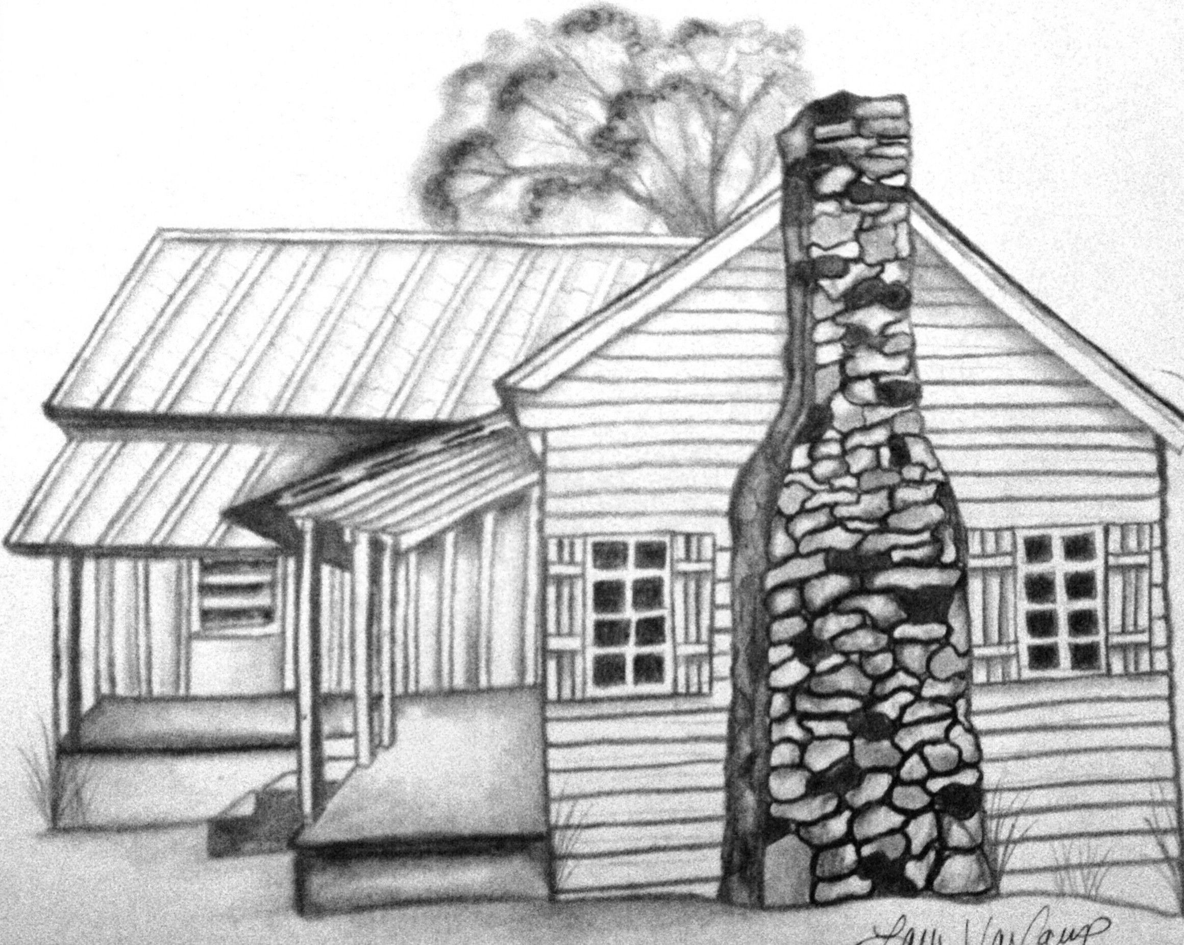65 Log Cabin Coloring Page 21