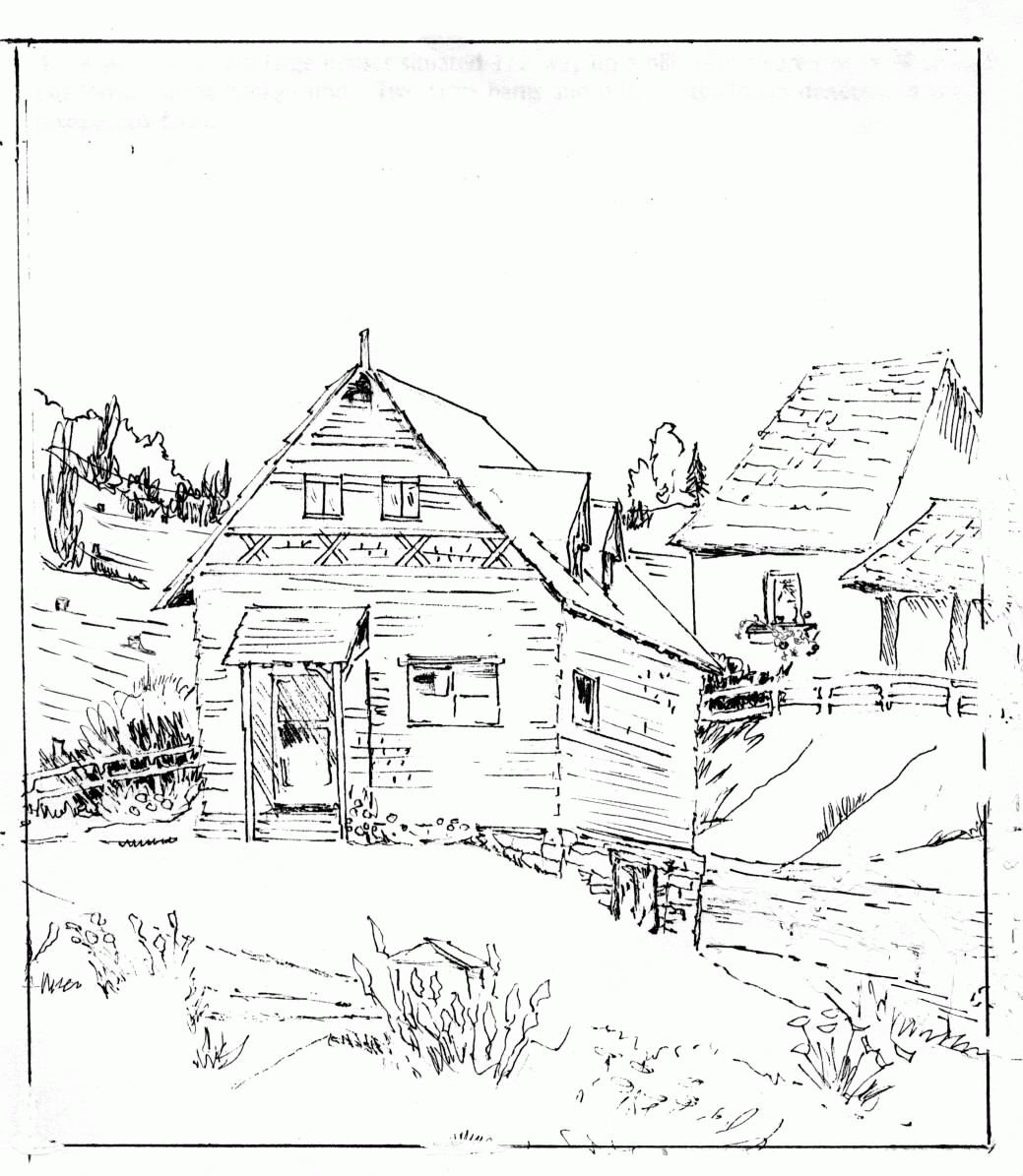 65 Log Cabin Coloring Page 24