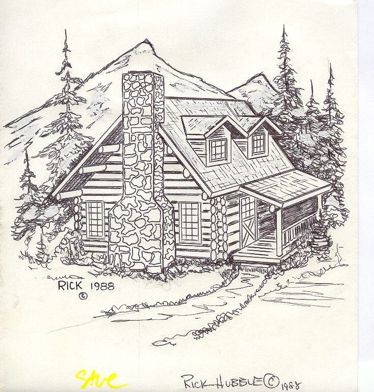 65 Log Cabin Coloring Page 5