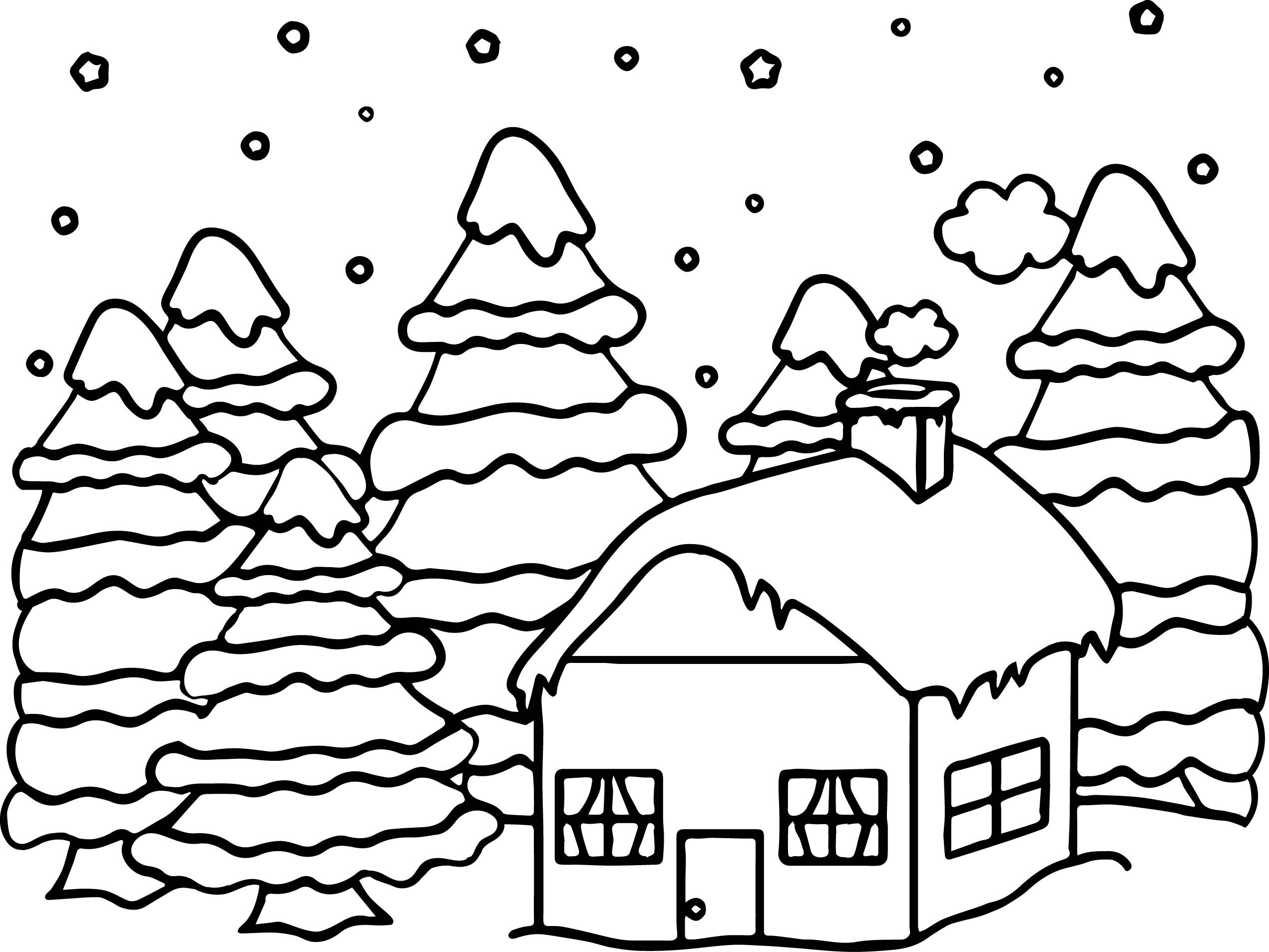 65 Log Cabin Coloring Page 60