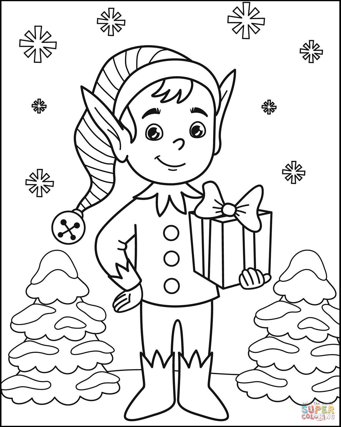90 Elf Movie Coloring Pages 18