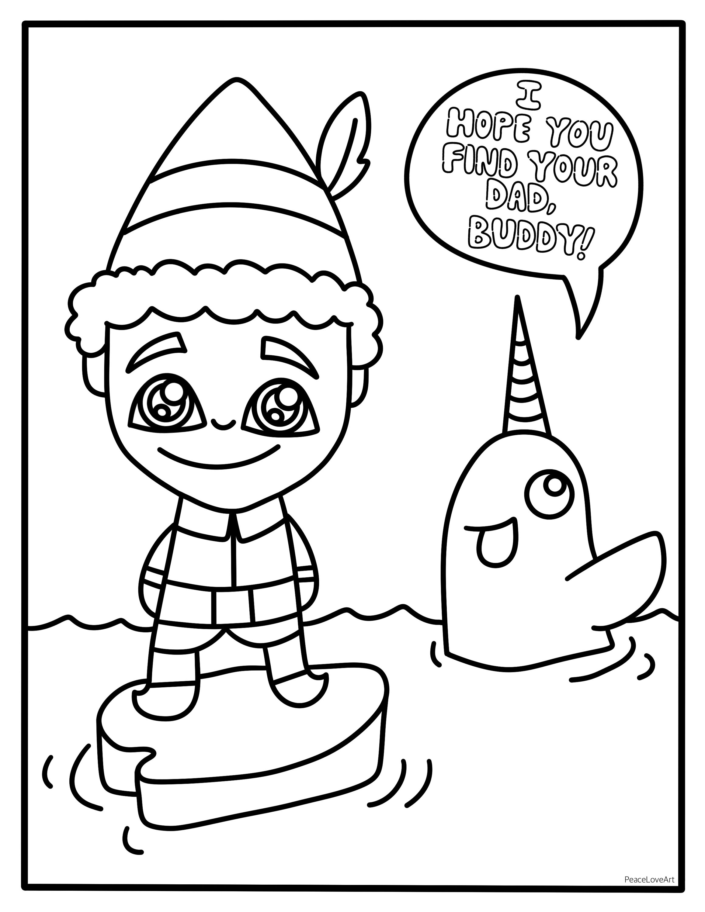 90 Elf Movie Coloring Pages 22