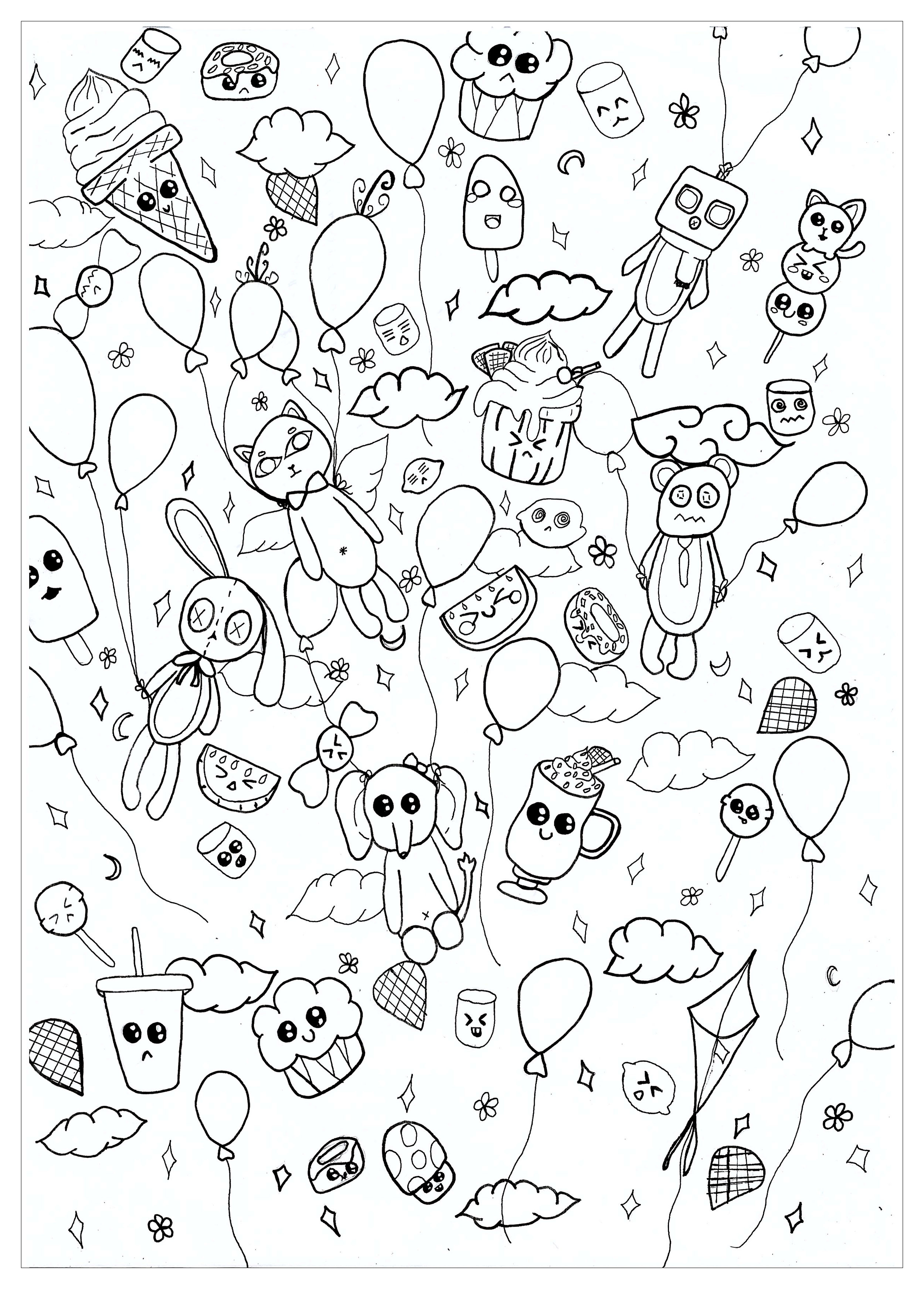 Printable 56 Cute Coloring Pages Aesthetic 28