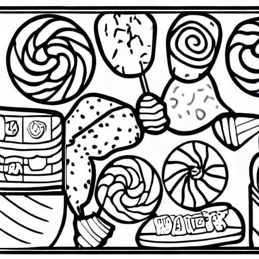 45 Cute Candy Coloring Pages 19