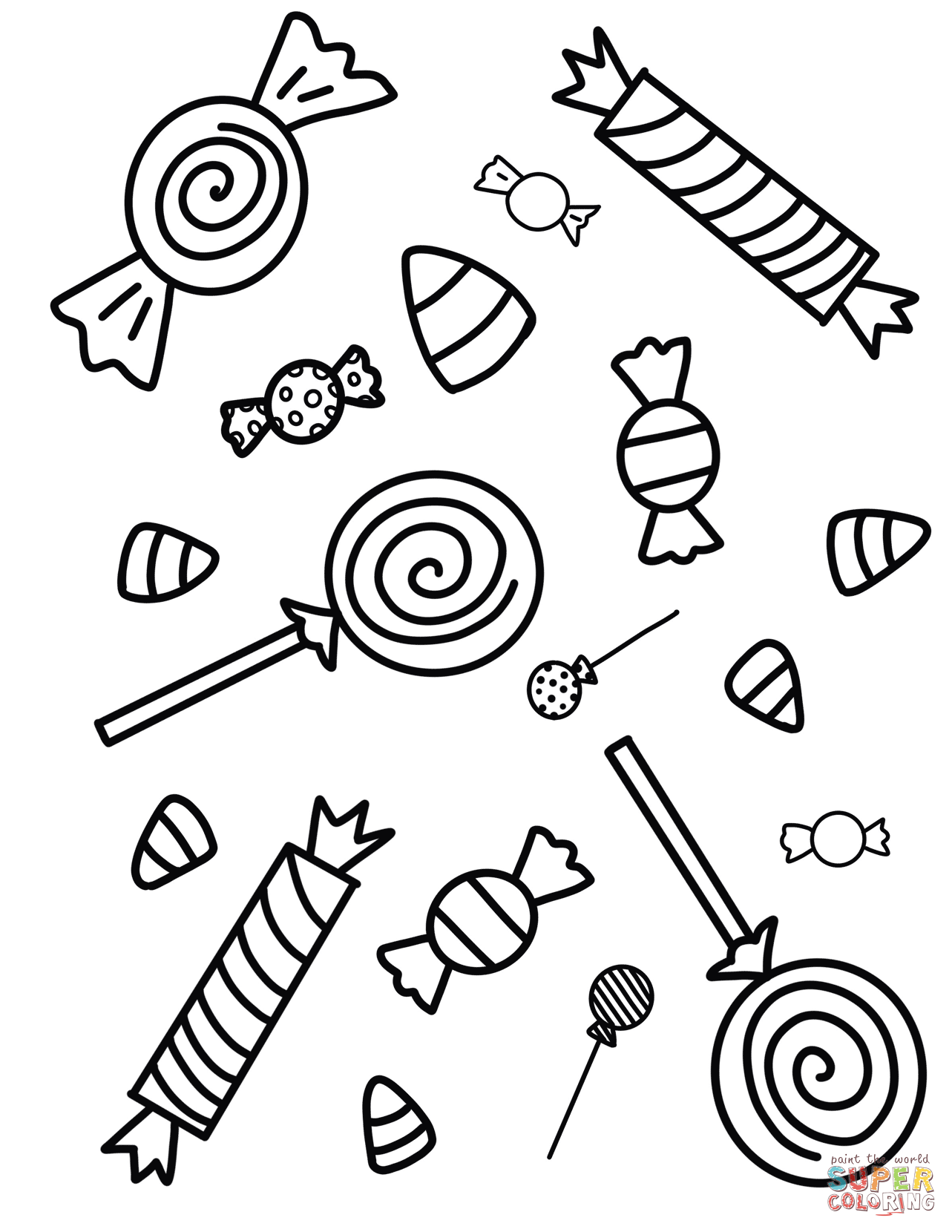45 Cute Candy Coloring Pages 27